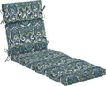Arden Outdoor Chaise Cushion 22 x 77 - Rain-Proof Sapphire Damask