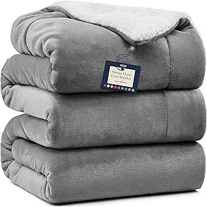 BELADOR Bed Blanket - Cozy Fleece Queen Size Soft Throw