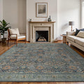8X10 Area Rugs Machine Washable Vintage Boho Rug - Low Pile, Non Slip