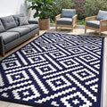 Outdoor Rug for Patio - Waterproof Plastic Straw Camping Rugs