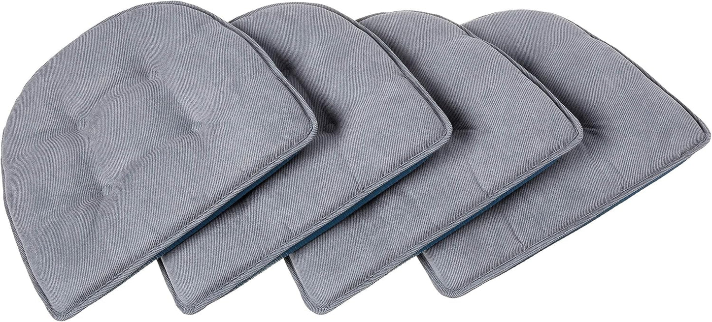 Klear Vu Omega Non-Slip Chair Cushions for Dining & Office