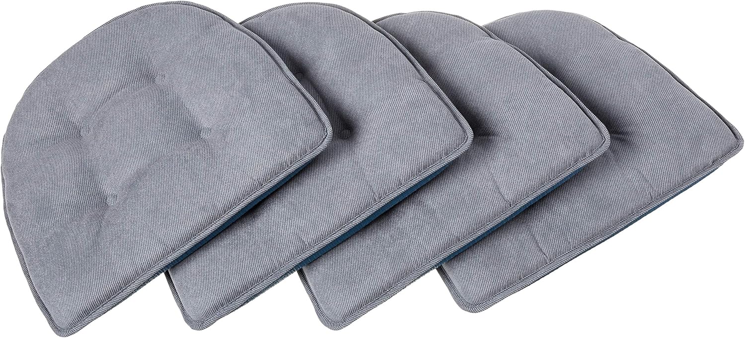 Klear Vu Omega Non-Slip Chair Cushions for Dining & Office