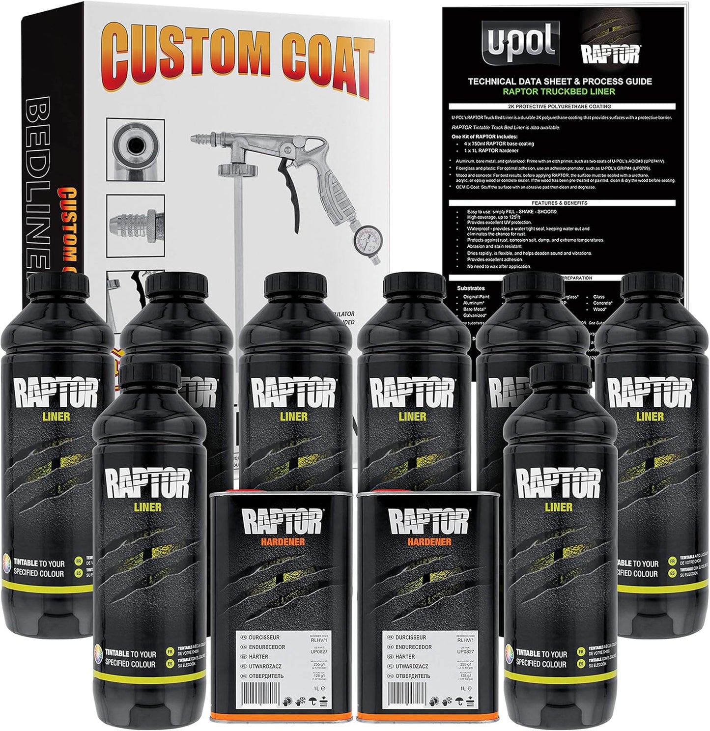 Custom Shop U-Pol Raptor Tintable Urethane Spray-On Bed Liner