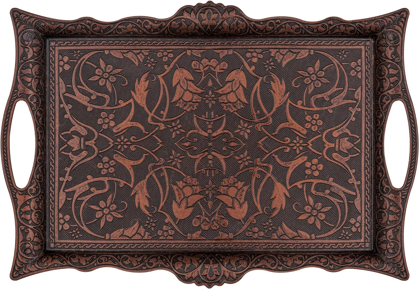Alisveristime Ottoman Turkish Zamak Serving Tray for Coffee