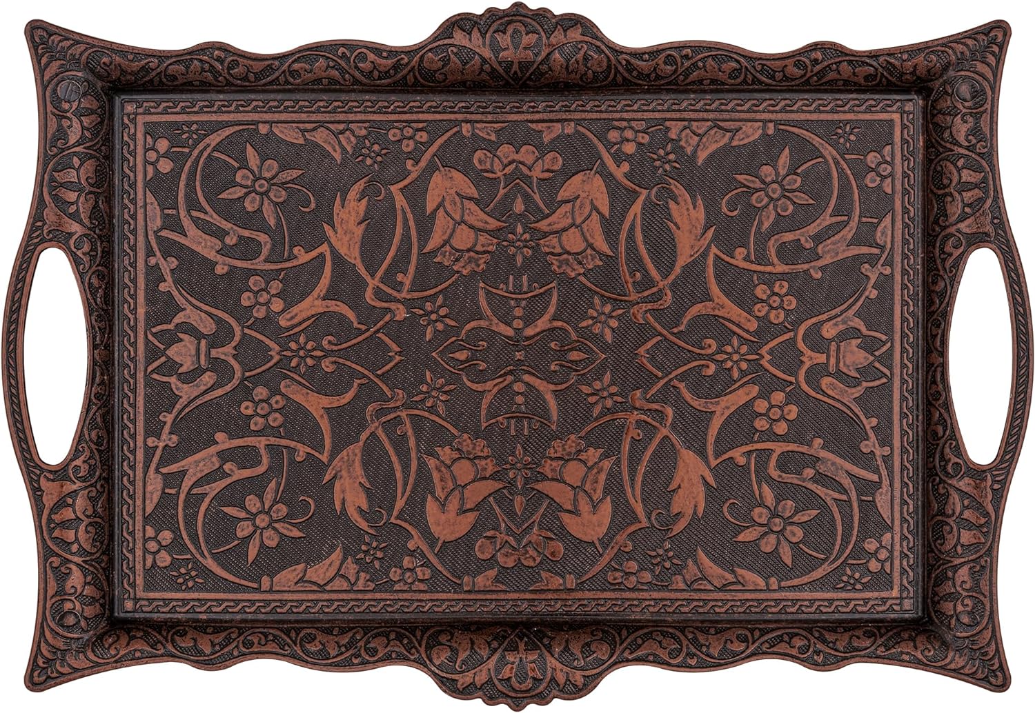 Alisveristime Ottoman Turkish Zamak Serving Tray for Coffee