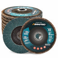 6 in x 7/8 in Zirconia Flap Discs 40 Grit 10 Pack - Durable High RPM