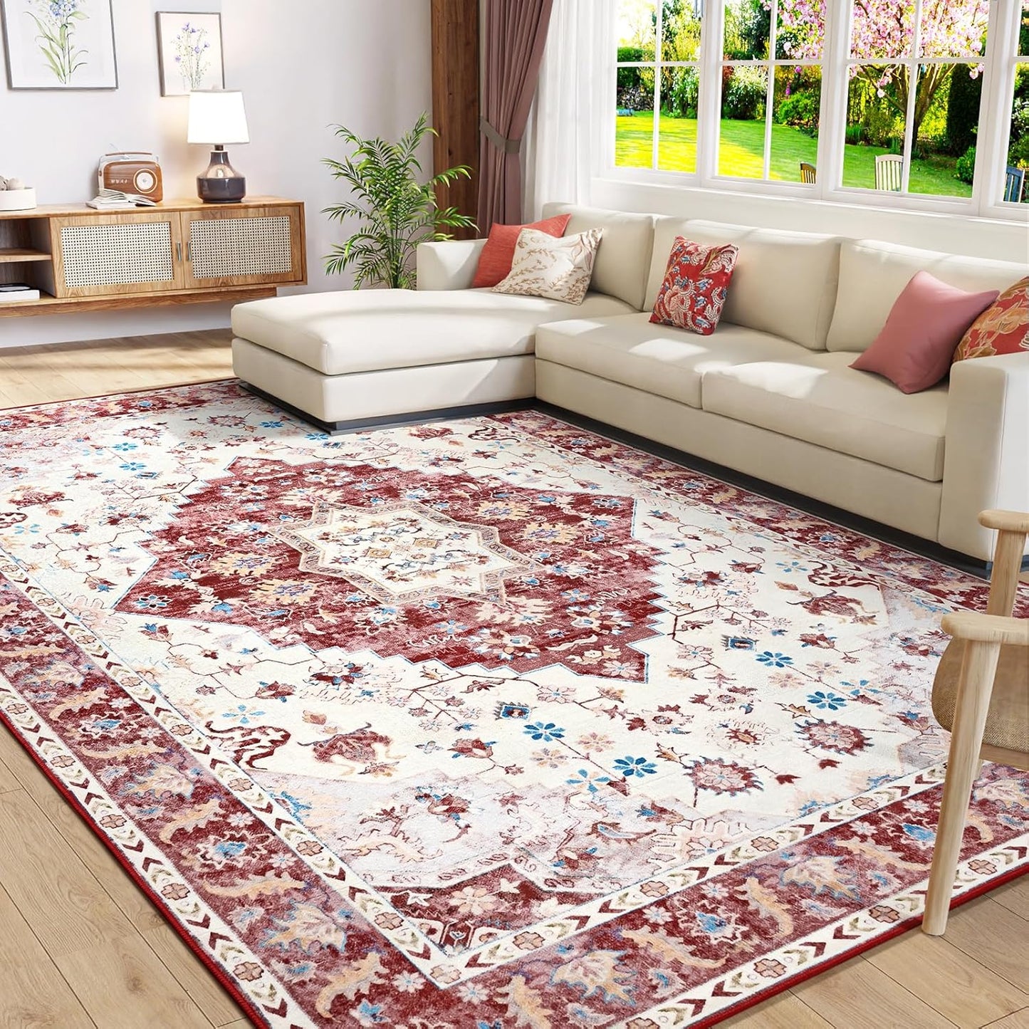 Amearea Vintage Design Area Rugs for Living Room and Bedroom