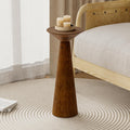 COZAYH Farmhouse Tall End Table Walnut | Space-Saving Solid Wood Plant Stand