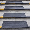 Spurtar 35 in x 9.85 in Rubber Stair Treads 5Pack - Non-Slip Outdoor