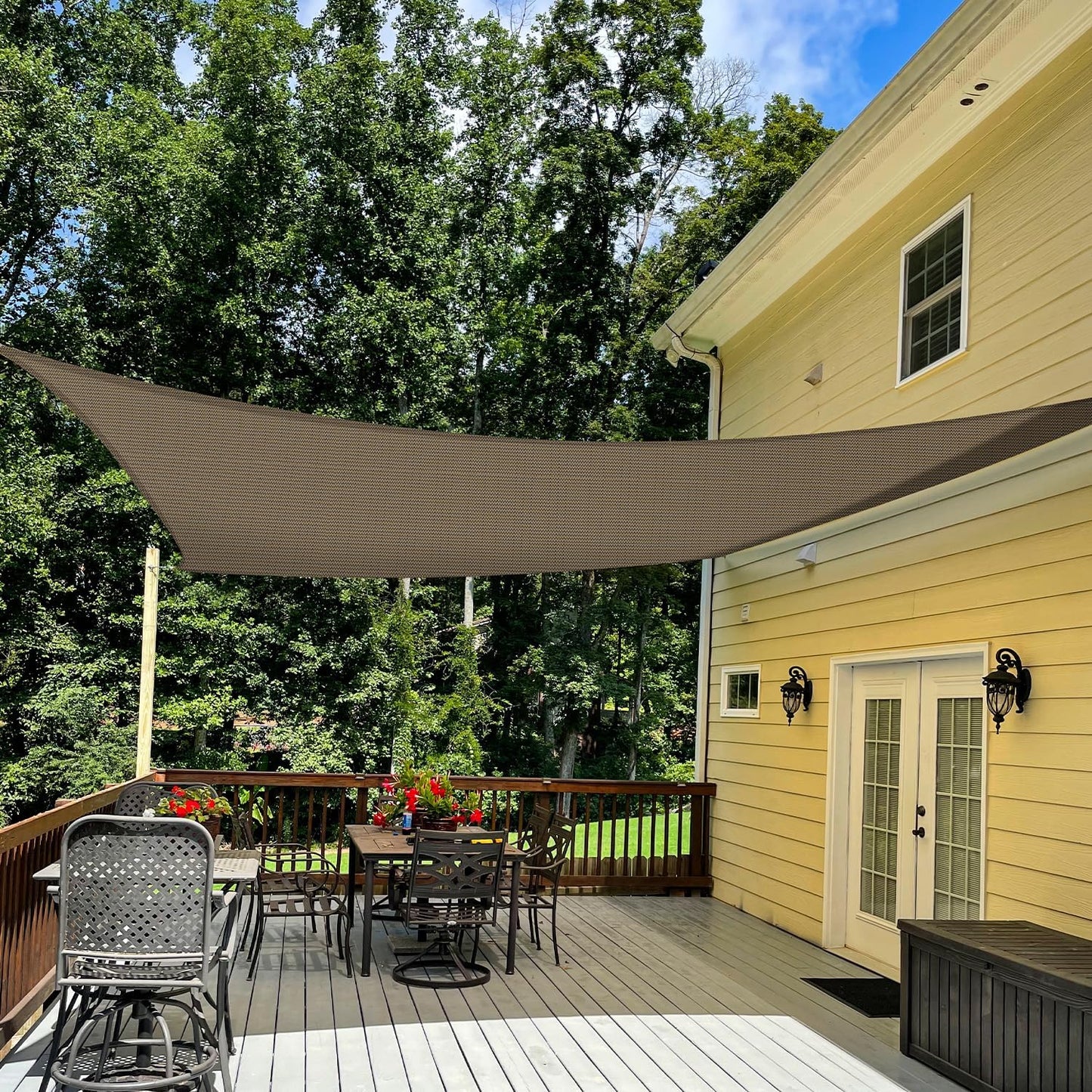 TANG 4ft x 12ft Sun Shade Sail Rectangle Outdoor Canopy UV Block