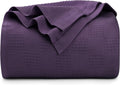 Utopia Bedding Plum 100% Cotton Blanket for All Seasons Comfort