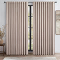 140 Inches Extra Wide Blackout Curtains - Heavy Duty Linen Look
