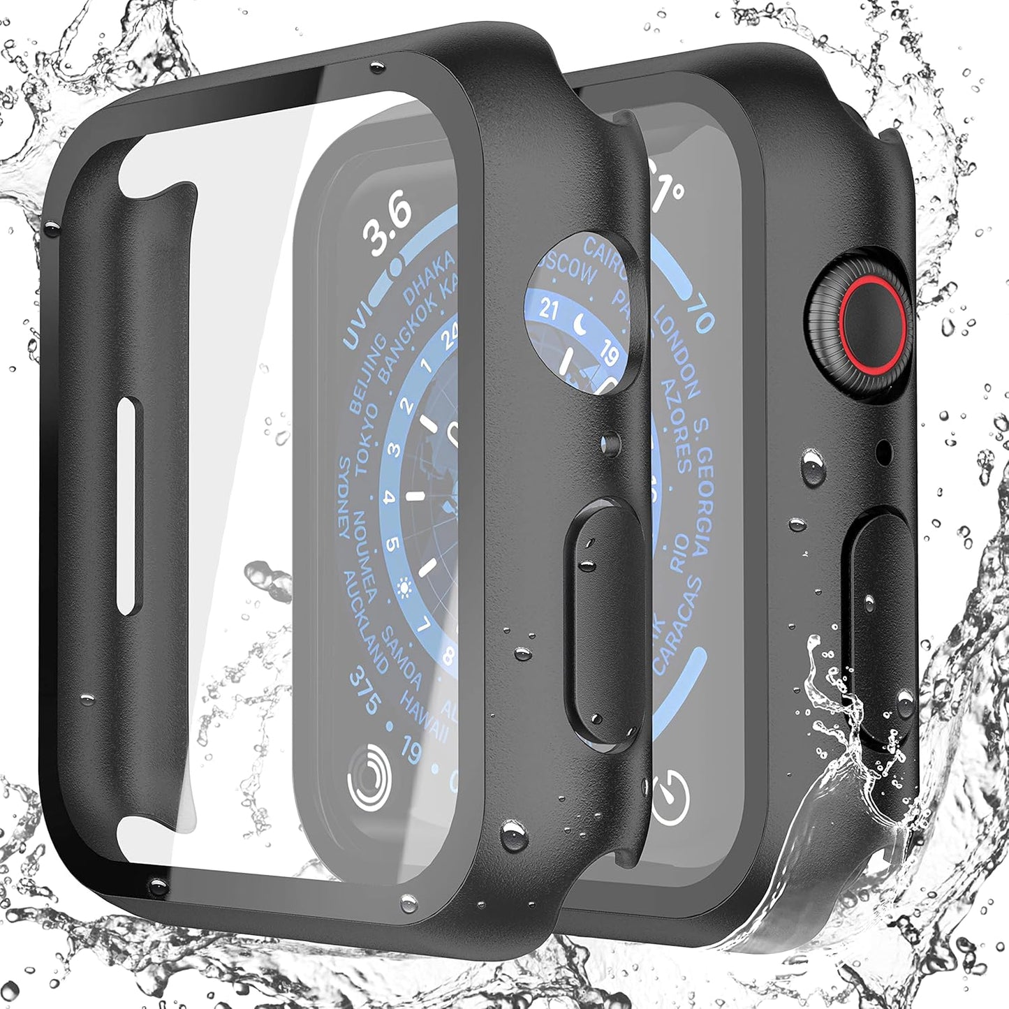 Ultra-Thin Waterproof Case Set for Apple Watch 45mm