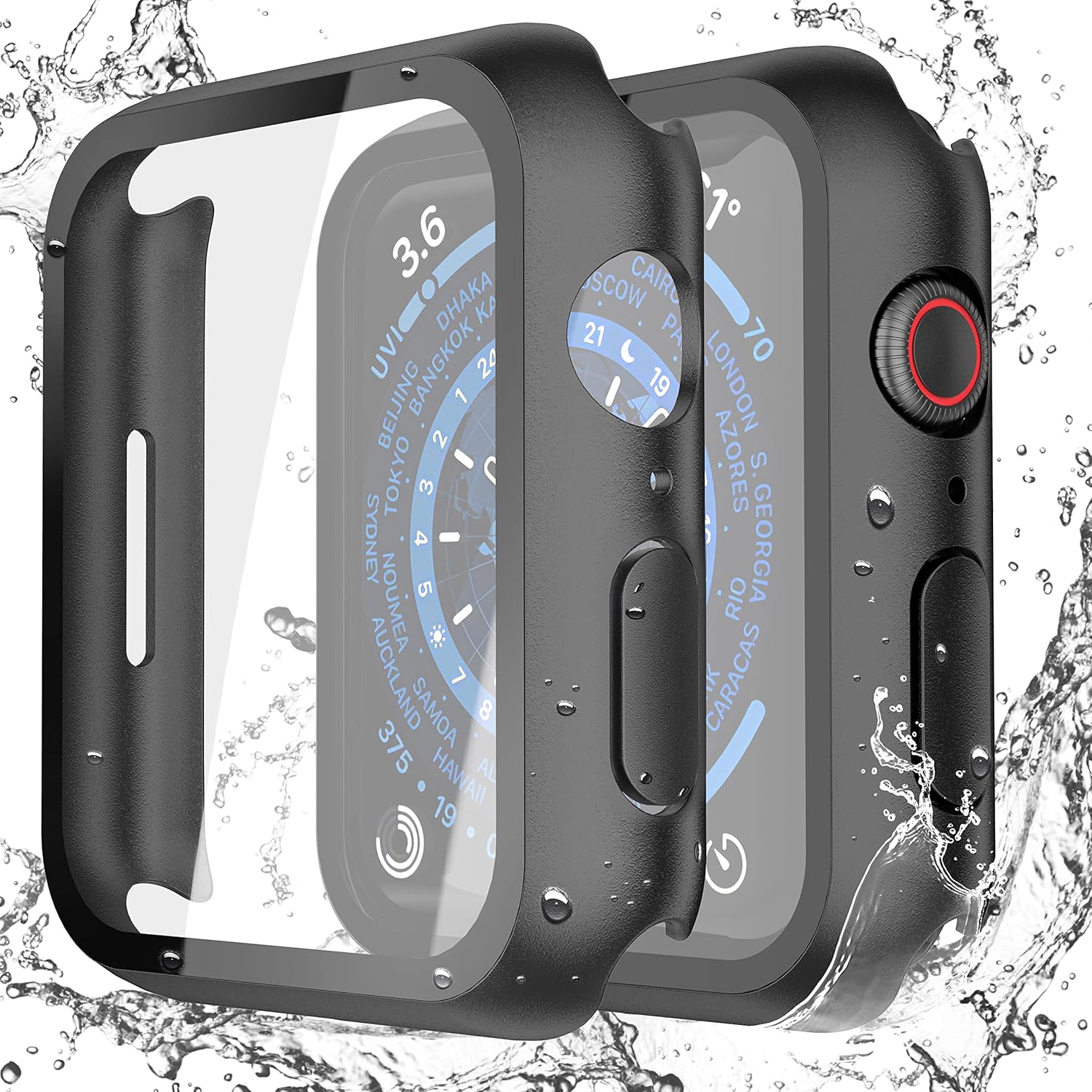 Ultra-Thin Waterproof Case Set for Apple Watch 45mm