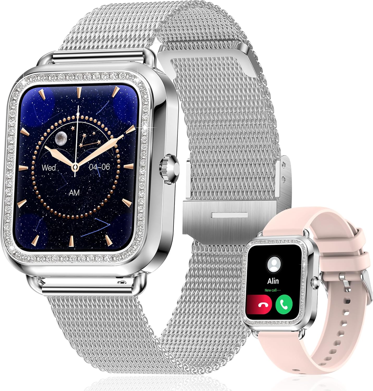 Smart Watch for Women with Call Function and Health Tracking