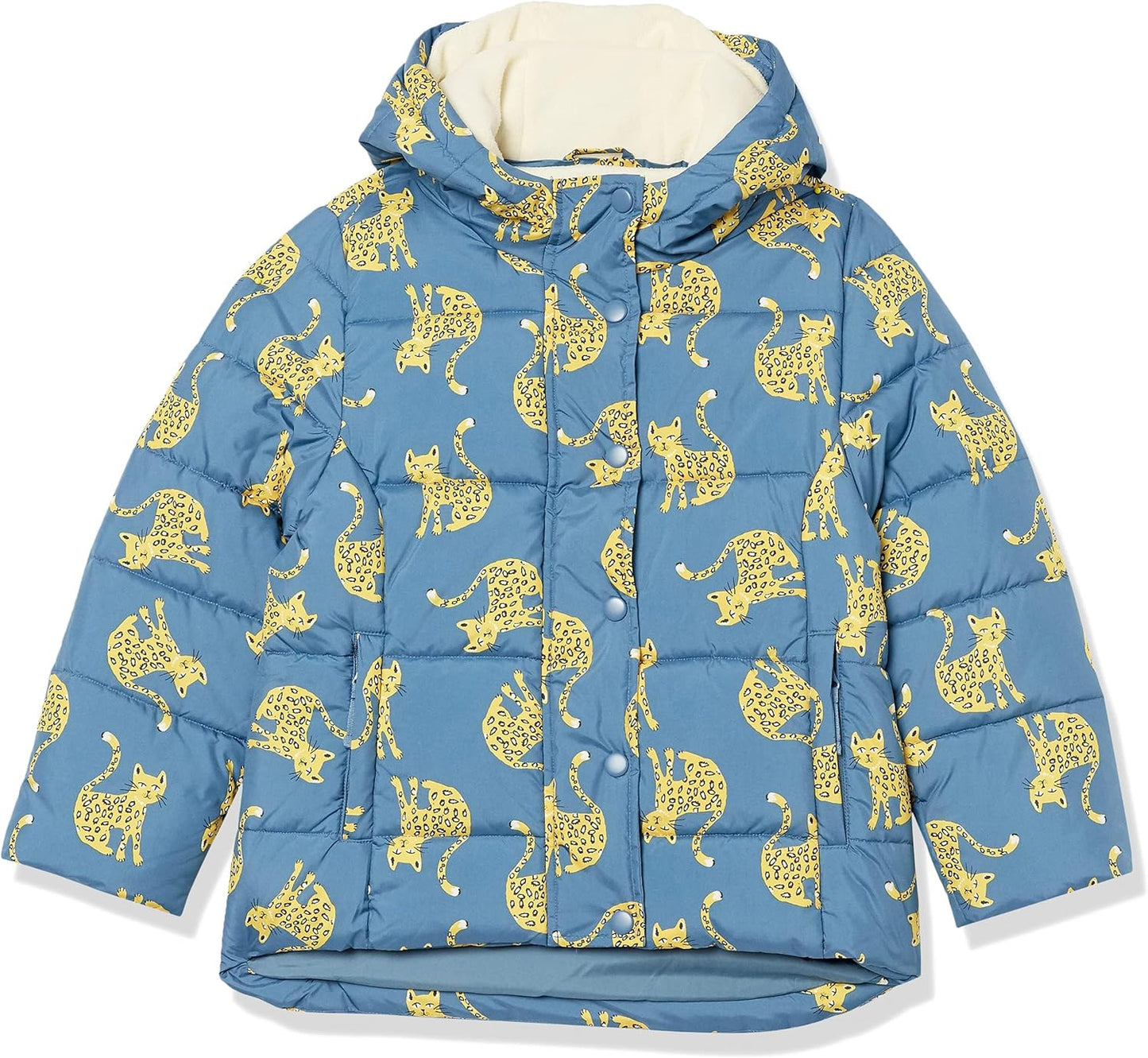 Heavyweight Hooded Puffer Jacket for Girls and Toddlers