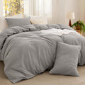 Bedsure Comforter Set Full Size - Soft Cotton Cover, All-Season