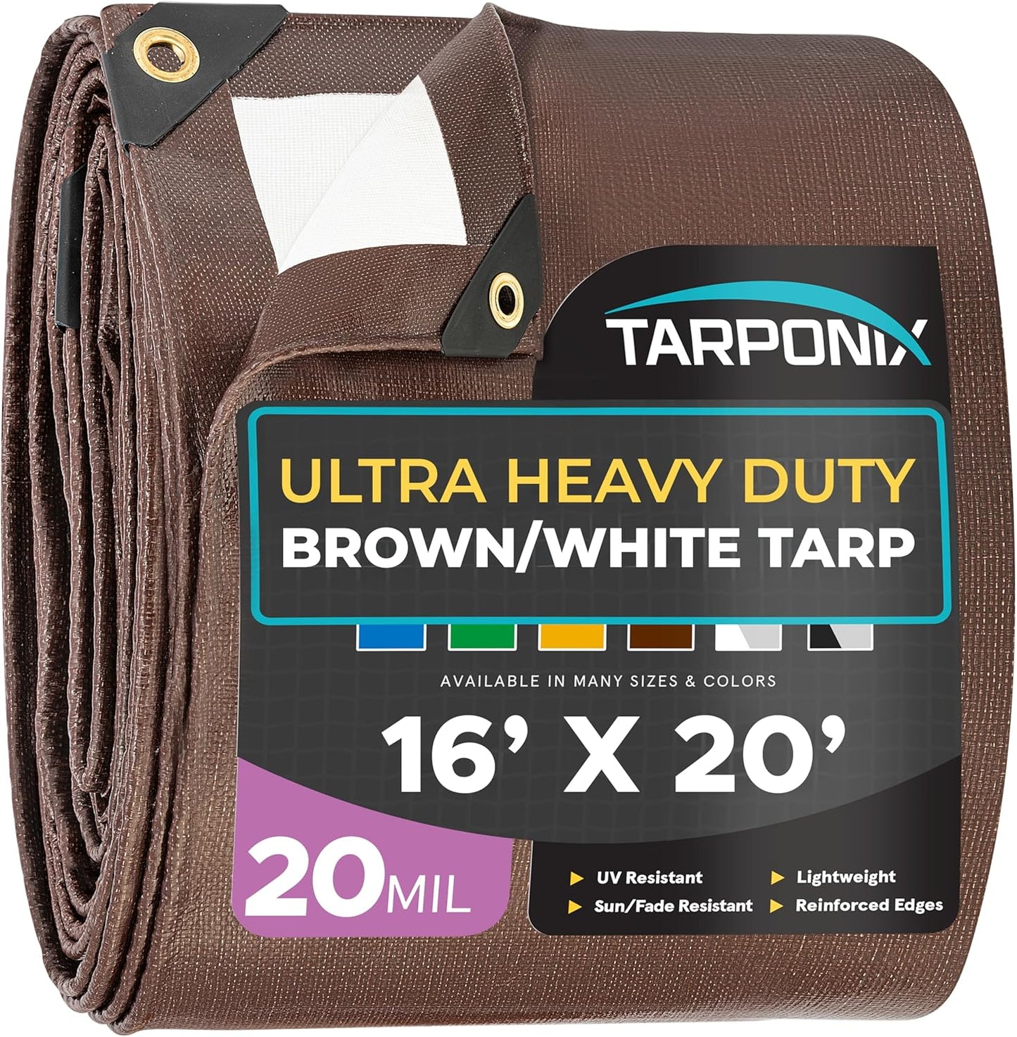 16ft x 20ft Ultra Heavy Duty Tarp for Camping and Outdoor Use