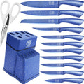 Kitchen Knife Block Set Professional Japanese Chef Knives - Balanced