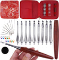Interchangeable Inline Crochet Hook Set 3.5mm-8mm - Ergonomic Wooden