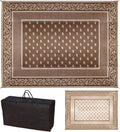Reversible Outdoor Rug 9 ft x 12 ft - Durable Plastic Patio Mat