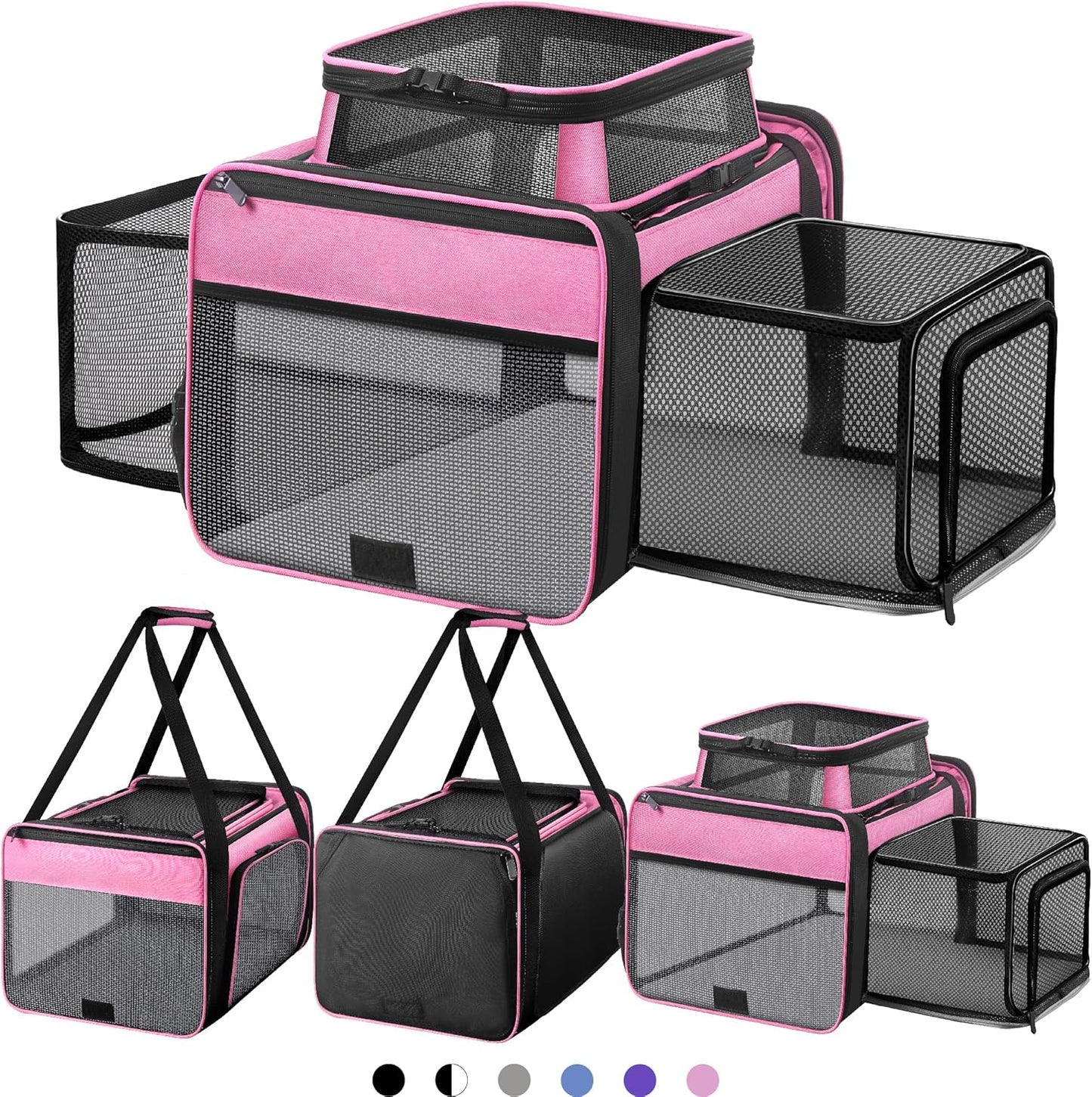 Expandable Cat Carrier for Medium Dogs - TSA Approved Travel