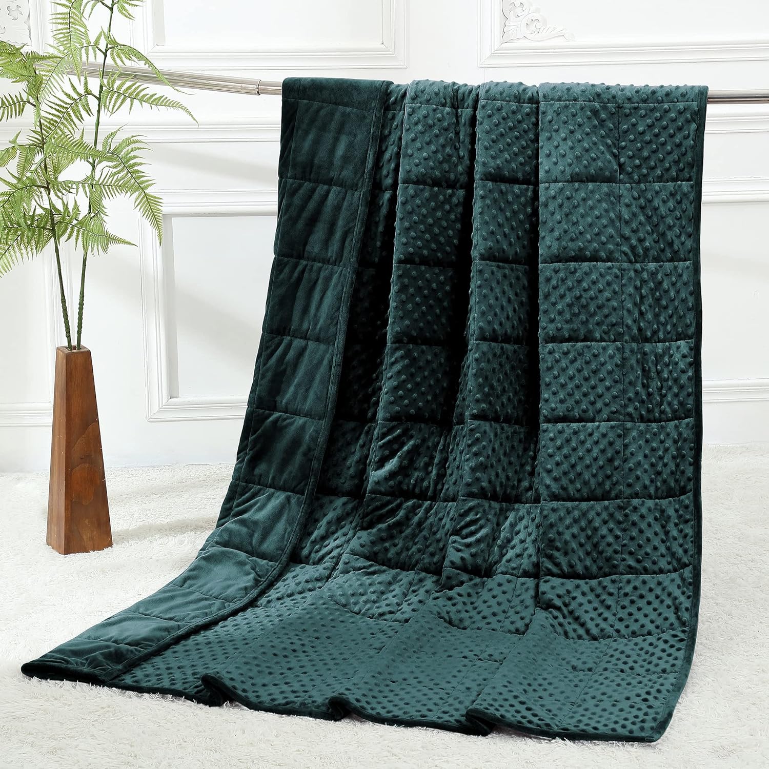 Alomidds Weighted Blanket for Comfort and Warmth in Green