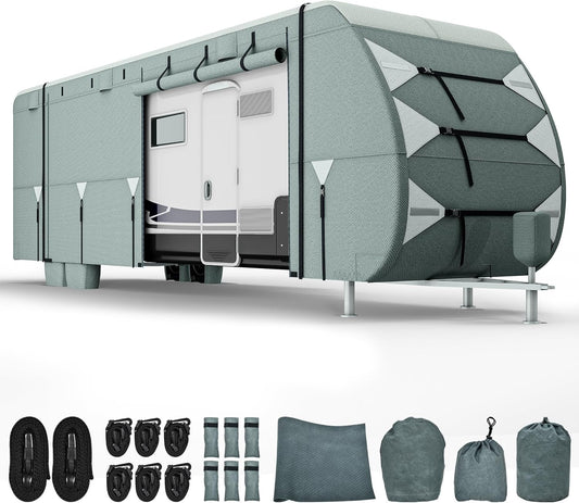 YITAHOME RV Cover for 24-27FT Travel Trailers - Waterproof & Windproof