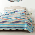 HoneiLife Oversized King Bedspread 120x120 - Beach Quilt Set