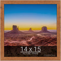 wallsthatspeak 14x15 Light Walnut Rustic Pine Picture Frame - Clean