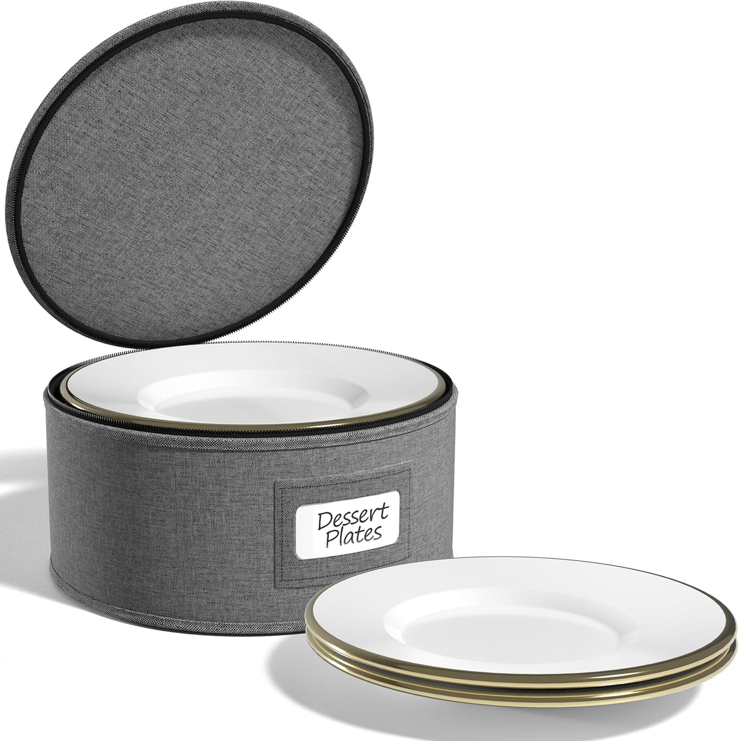 Sorbus Storage Containers for Dinnerware Organizer with Lid