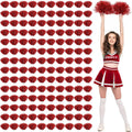 Cheerleading Pom Poms Bulk Metallic Foil Handheld Pom Poms - 120 Pack