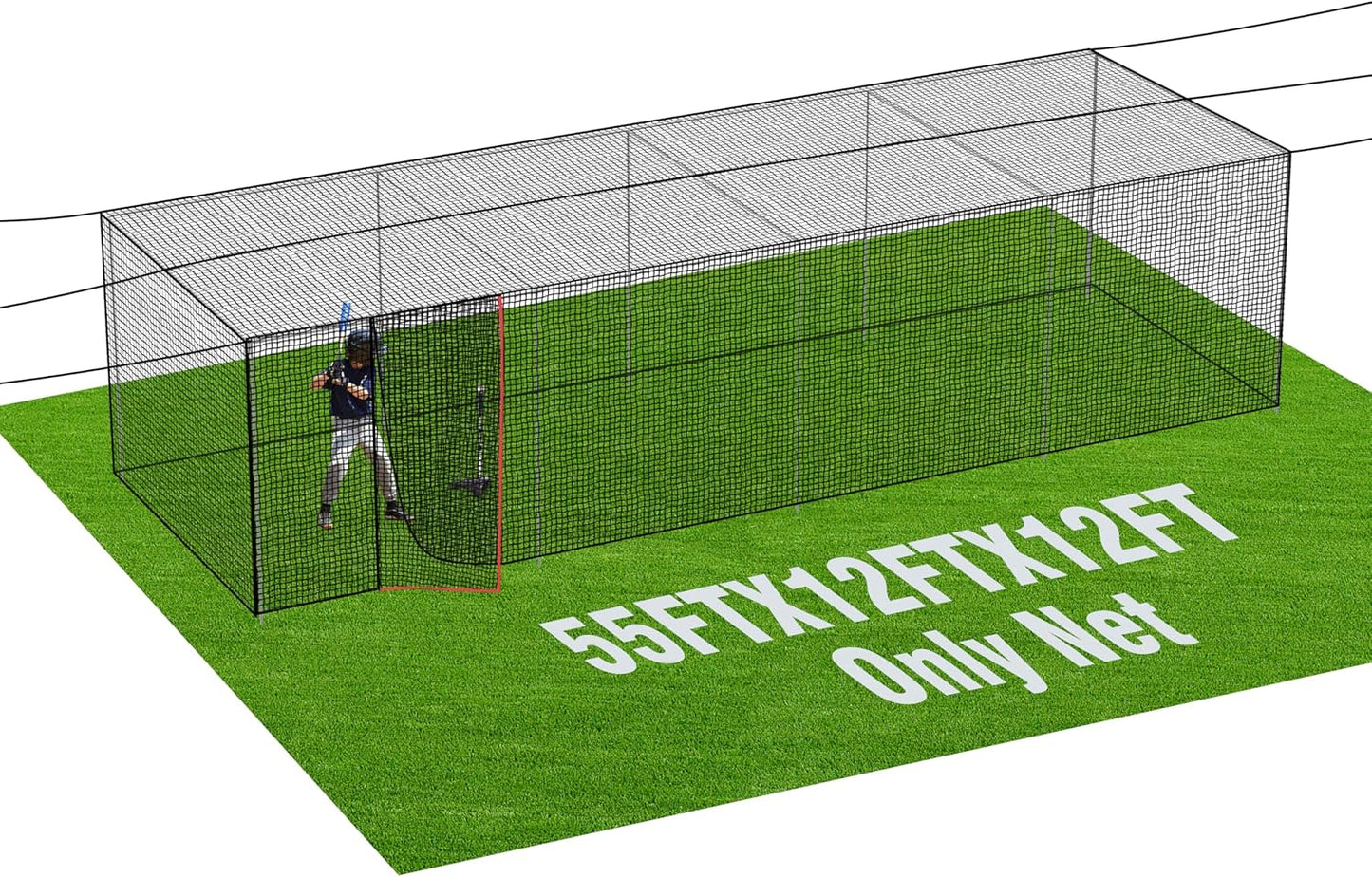 Baseball Batting Cage Nets for Backyard and Indoor Practice
