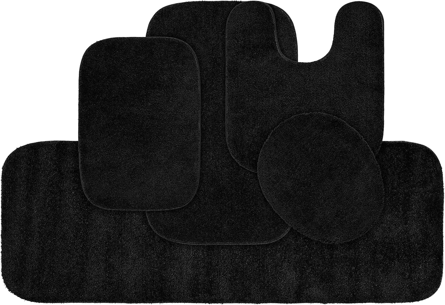 Garland Rug Traditional Nylon Washable 5 Piece Bath Set
