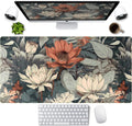 Vintage Floral Desk Mat XXL Large Gaming Mouse Pad Extended Desk Pad