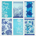 LANE LINEN Beach Towels 6 Pack Oversized Quick Dry - Coral Beach