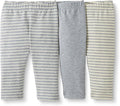 Moon and Back Baby Girls' Organic Cotton Legging Pack of 3