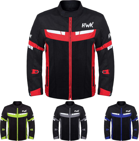HWK Mesh Motorcycle Jacket for Cool and Safe Riding Experience