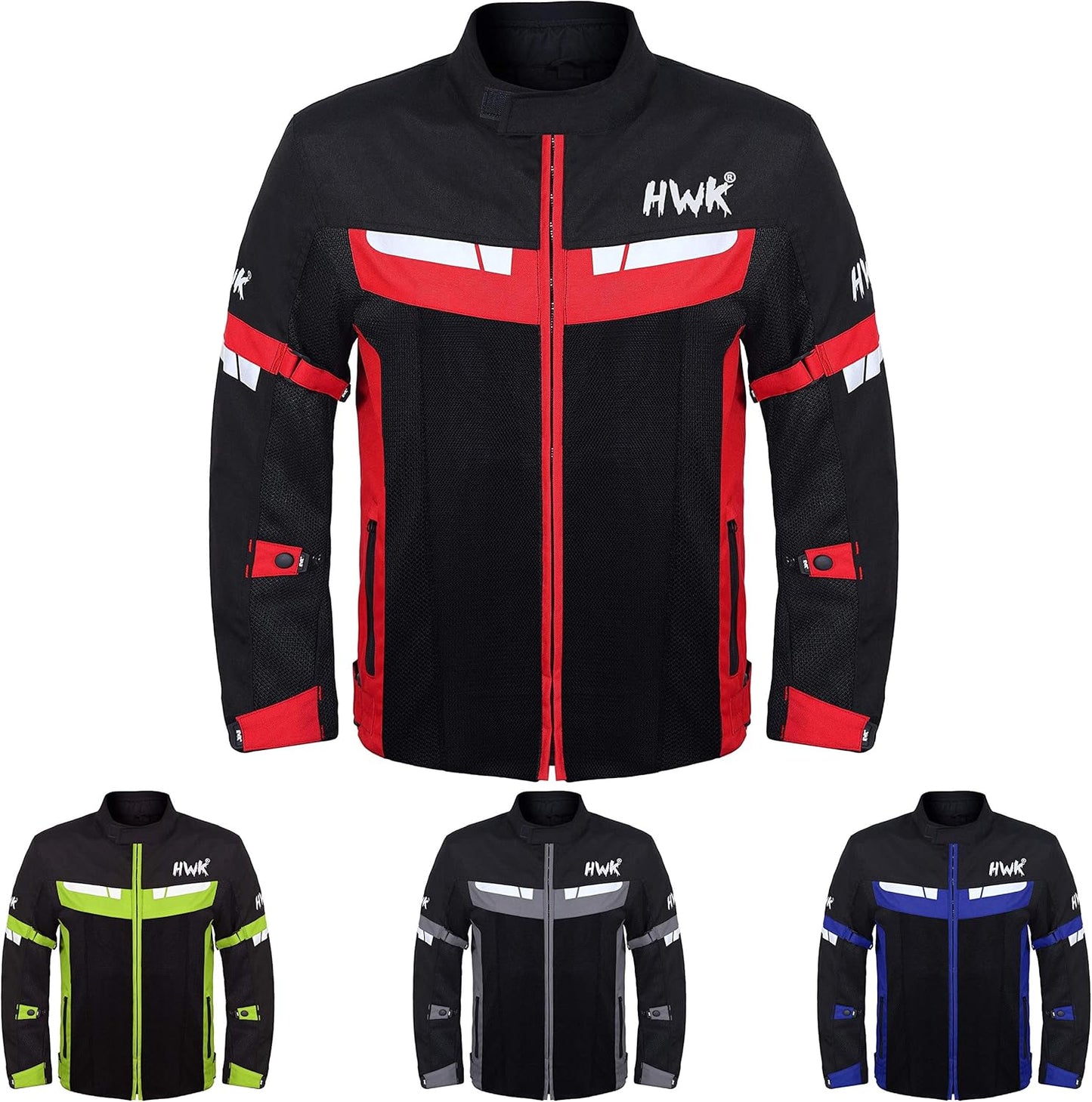 HWK Mesh Motorcycle Jacket for Summer Riding Comfort and Safety