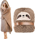 Happy Fuel Sloth Hooded Blanket - Cozy Faux Fur