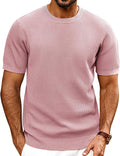PJ PAUL JONES Mens Knit Crewneck T-Shirt - Comfortable Everyday Tee