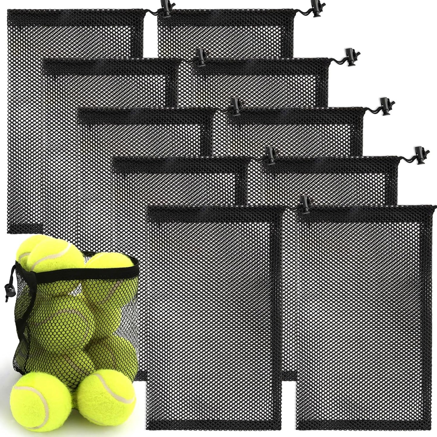 MAQIHAN Mesh Drawstring Bag Set - Sturdy & Durable