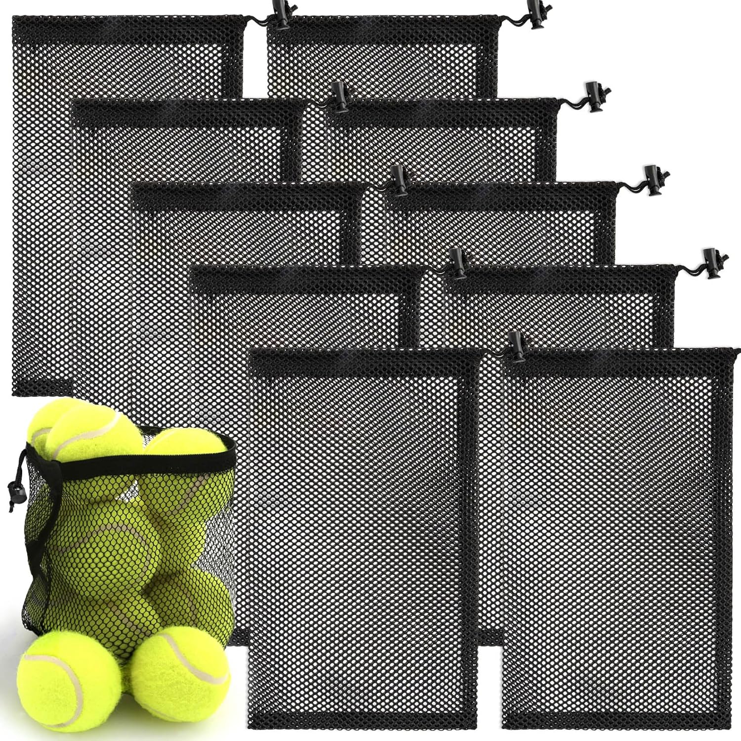 MAQIHAN Mesh Drawstring Bag Set - Sturdy & Durable
