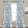 Dolores Light Filtering Window Panels 52in x 108in - Bold Floral Bird