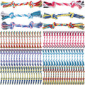 Knot Rope Dog Toys 100 Pack - Durable Cotton Chew Toys for Small Dogs