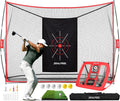 Golf Net 10x7ft Practice Net with Chipping Net - Backyard & Indoor