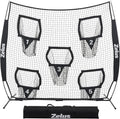 ZELUS Football Throwing Net - 5 Target Accuracy Trainer