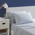 Nautica Queen Sheets Cotton Percale Bedding Set - Crisp & Cool