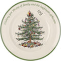Spode Christmas Tree Sentiment Plate, 10.5 in - Festive Serving
