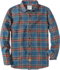 Dubinik Flannel Shirt for Men Plaid Button Down Long